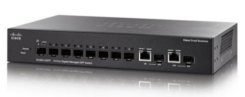Switch Cisco Gigabit Ethernet SG350-10SFP, 10 Puertos SFP, 20 Gbit/s, 16.384 Entradas - Administrable 