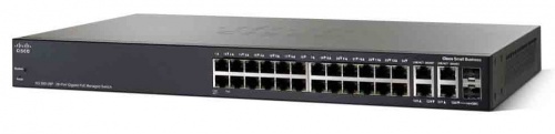 Switch Cisco Gigabit Ethernet SG350-28MP PoE 382W, 24 Puertos 10/100/1000 Mbps + 2 Puertos SFP+, 56 Gbit/s, 16,384 Entradas - Administrable 
