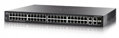Switch Cisco Gigabit Ethernet SG350-52, 52 Puertos 10/100/1000Mbps + 2 Puertos SFP, 104 Gbit/s, 16.384 Entradas - Administrable 
