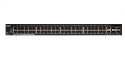 Switch Cisco Gigabit Ethernet SG350X-48MP, 48 Puertos 10/100/1000Mbps + 2 Puertos SFP+, 176 Gbit/s, 16.000 Entradas - Administrable 