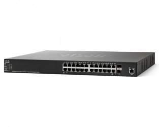 Switch Cisco Gigabit Ethernet Small Business SG350XG-24T, 24 Puertos 10/100/1000Mbps + 2 Puertos SFP+, 480 Gbit/s, 64.000 Entradas - Administrable 