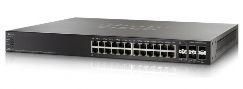 Switch Cisco Gigabit Ethernet SG500X-24P, 24 Puertos 10/100/1000 Mbps + 4 Puertos SFP+, 128 Gbit/s, 16384 Entradas - Administrable 