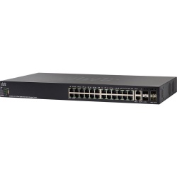 Switch Cisco Gigabit Ethernet SG550X-24P-K9, 24 Puertos 10/100/1000Mbps + 2 Puertos SFP+, 128 Gbit/s, 16.000 Entradas - Administrable 