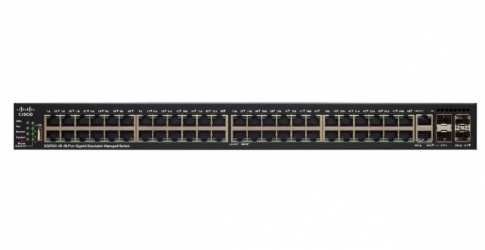 Switch Cisco Gigabit Ethernet SG550X-48, 48 Puertos 10/100/1000Mbps + 2 Puertos SFP+, 176 Gbit/s, 16.000 Entradas - Administrable 