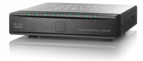 Switch Cisco Gigabit Ethernet SLM2008 PoE, 10/100/1000Mbps, 16 Gbit/s, 8 Puertos, 8000 Entradas - Administrable 