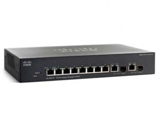 Switch Cisco Gigabit Ethernet SG300-10, 10/100/1000Mbps, 20 Gbit/s, 10 Puertos, 8000 Entradas - Administrable 