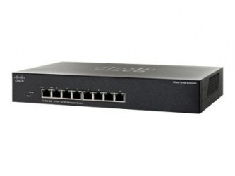 Switch Cisco Fast Ethernet SF300-08, 1.6Gbit/s, 8 Puertos, 16.000 Entradas - Administrable 