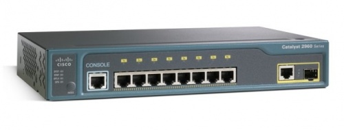 Switch Cisco Fast Ethernet Catalyst 2960-8TC-L, 10/100Mbps, 32 Gbit/s, 8 Puertos, 8000 Entradas - Administrable 