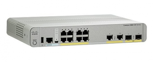 Switch Cisco Gigabit Ethernet Catalyst 2960-CX, 8 Puertos 10/100/1000Mbps + 2 Puertos SFP, 12 Gbit/s - No Administrable 