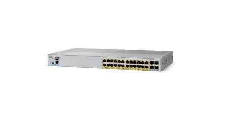 Switch Cisco Gigabit Ethernet Catalyst 2960L, 24 Puertos 10/100/1000 + 4 Puertos SFP+, 56Gbit/s, 8000 Entradas - Administrable 