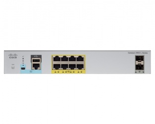 Switch Cisco Gigabit Ethernet Catalyst 2960-L, 8 Puertos 10/100/1000Mbos + 2 Puertos SFP, 20 Gbit/s, 8000 Entradas - Administrable 