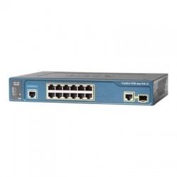 Switch Cisco Ethernet Catalyst 3560-12PC, 12 Puertos 10/100 Mbps + 1 Puerto Combo, 12000 Entradas - Administrable 