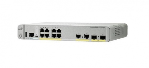 Switch Cisco Gigabit Ethernet Catalyst 3560-cx Data IP Base, 8 Puertos 10/100/1000Mbps + 2 Puertos SFP - Administrable 