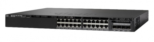 Switch Cisco Gigabit Ethernet Catalyst 3650 PoE 4x1G Uplink IP Services, 24 Puertos 10/100/1000Mbps + 4 Puertos SFP, 88 Gbit/s, 32.000 Entradas - Administrable 