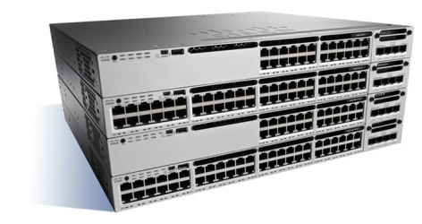Switch Cisco Gigabit Ethernet Catalyst 3850 Servicios, 24 Puertos 10/100/1000Mbps, 88 Gbit/s, 32.000 Entradas - Administrable 