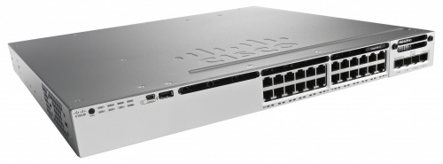 Switch Cisco Gigabit Ethernet Catalyst 3850 IP Base, 24 Puertos 10/100/1000, 88 Gbit/s, 32.000 Entradas - Administrable 