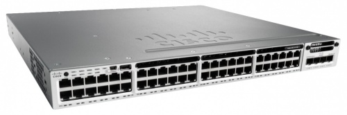 Switch Cisco Gigabit Ethernet Catalyst 3850-48P Base LAN, 48 Puertos 10/100/1000, 176 Gbit/s, 32.000 Entradas - Administrable 