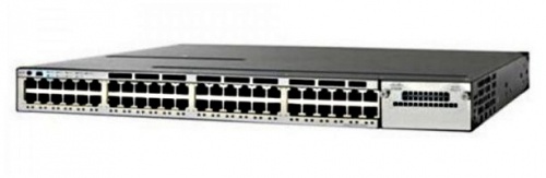 Switch Cisco Gigabit Ethernet Catalyst 3850 PoE IP Base, 48 Puertos 10/100/1000Mbps, 176 Gbit/s, 32.000 Entradas - Administrable 