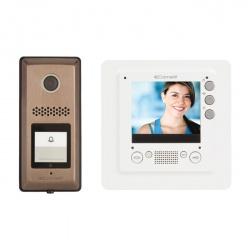 Comelit Kit de Videoportero Unifamiliar HFX-720MS, Pantalla LCD 3.5'', Altavoz 