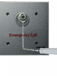 Commax Botón de Emergencia ES-420 con Cadena para Regaderas, Alámbrico, Gris 