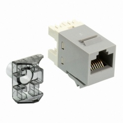 CommScope Jack de Red Cat6a, RJ-45, Gris 