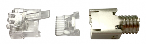 CommScope Jack de Red Categoría Cat6a, RJ-45, Transparente, 100 Piezas 