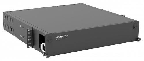 CommScope Módulo de 72 Adaptadores de Fibra Óptica LC Dúplex, Negro 