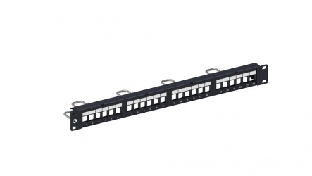 CommScope Panel de Parcheo Cat5e/Cat6/Cat6a, 24 Puertos RJ-45, 1U, Negro 