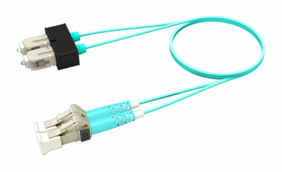 CommScope Cable Fibra Óptica Multimodo OM4 LC Macho - SC Macho, 3.05 Metros, Azul 