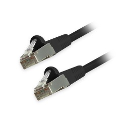 Comprehensive Cable Patch Cat6 STP Blindado sin Enganches RJ-45 Macho - RJ-45 Macho, 30cm, Negro 