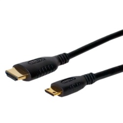 Comprehensive Cable HDMI con ProGrip de Alta Velocidad HDMI Macho - Mini HDMI Macho, 45cm, Negro 
