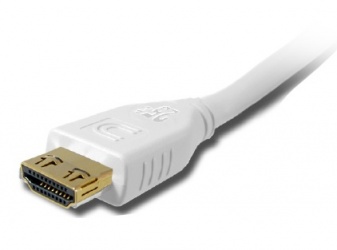 Comprehensive Cable HDMI de Alta Velocidad con Ethernet 4K HDMI Macho - HDMI Macho, 45cm, Blanco 