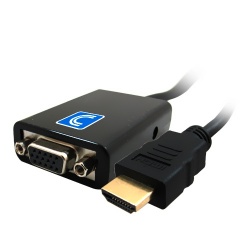 Comprehensive Convertidor HDMI Macho - VGA Hembra, Negro 