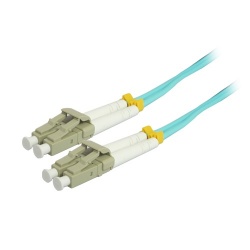 Comprehensive Cable Fibra Óptica Duplex Multimodo LC Macho - LC Macho, 50/125, 1 Metro,Turquesa 