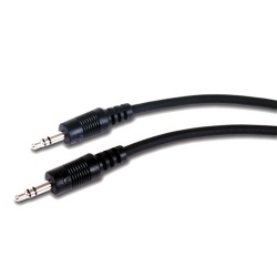 Comprehensive Cable AUX Mini 3.5mm Stereo Macho - Mini 3.5mm Stereo Macho, 1.8 Metros, Negro 