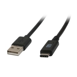 Comprehensive Cable USB C Macho - USB A Macho, 3 Metros, Negro 