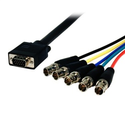 Comprehensive Cable VGA Macho - 5x BNC Macho, 15cm, Negro 