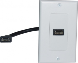 Comprehensive Tapa HDMI, 1 Puerto, Conector Hembra, Blanco/Negro 