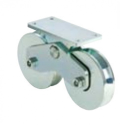 ﻿Comunello Rueda Doble para Puertas, Hasta 1200Kg, 1151-5621-001 