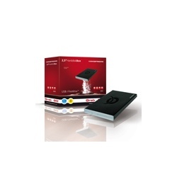 Conceptronic Gabinete de Disco Duro C05-206, 2.5'', USB & FireWire, Negro 