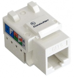 Condumex Jack Categoría 6, RJ-45 Hembra, Blanco 