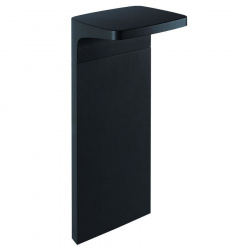 Construlita Lámpara LED Mini Poste, Exteriores, Luz Blanca Neutra, 11W, 625 Lúmenes, Negro, para Iluminación Comercial/Industrial 