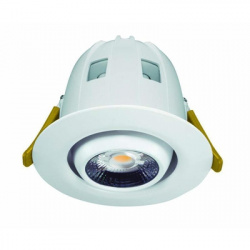 Construlita Lámpara LED para Techo Empotrable, Interiores, 5.5W, 623 Lúmenes, Blanco, para Oficina 