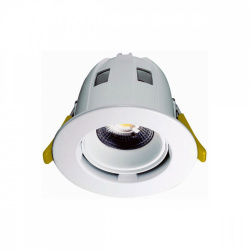 Construlita Lámpara LED para Techo Empotrable, Interiores, 5.5W, 498 Lúmenes, Blanco, para Casa/Iluminación Comercial 