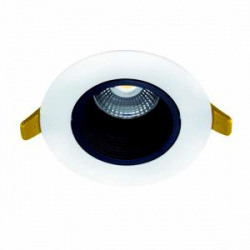 Construlita Lámpara LED para Techo Empotrable, Interiores, Luz Suave Cálida, 8W, 511 Lúmenes, Blanco 