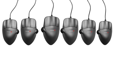 Mouse Contour Óptico Mediano Izquierda, Alámbrico, USB, 1200DPI, Gris 