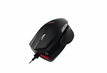 Mouse Contour Unimouse, Alámbrico, 2800 DPI, Negro 