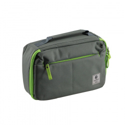 Cool Capital Estuche de Poliéster para Cámara Deportiva, Gris/Verde 