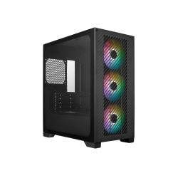 Gabinete Cooler Master ELITE 301, Mini-Tower, Micro-ATX/Mini-ITX, USB 3.0, sin Fuente, 3 Ventiladores Instalados, Negro 