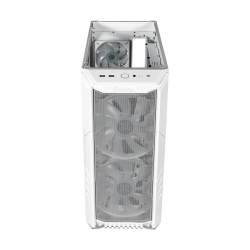 Gabinete Cooler Master MasterBox HAF 500 con Ventana ARGB, Midi Tower, ITX/Micro-ATX/ATX/SSI CEB/E-ATX, USB 3.0, sin Fuente, Blanco 